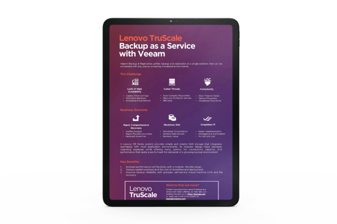 Lenovo TruScale: Backup as a Service with Veeam